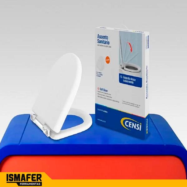 Imagem de Tampa P/ Vaso Sanitário Soft Close Calypso Branco Censi 7650