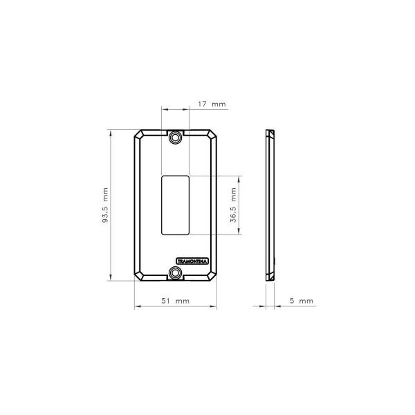 Imagem de Tampa para condulete 1/2" e 3/4" com 1  posto redondo