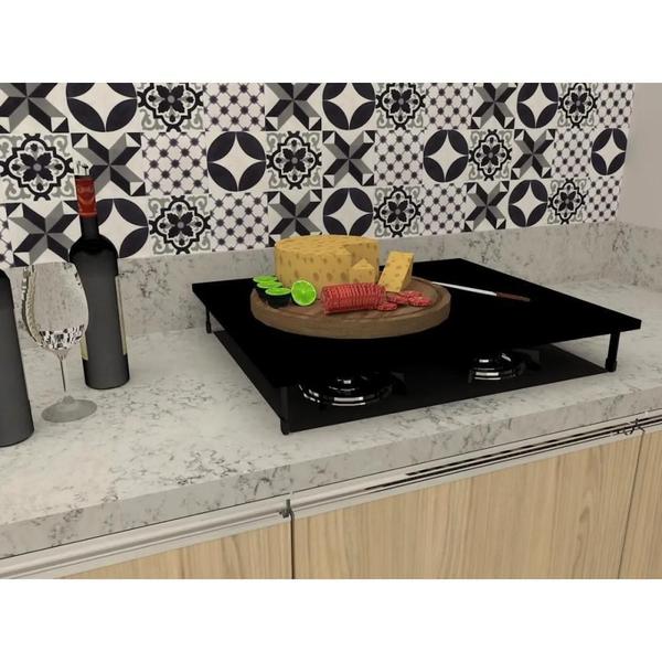 Imagem de Tampa Para Cooktop 4 Bocas Fischer Consul Electrolux Preto