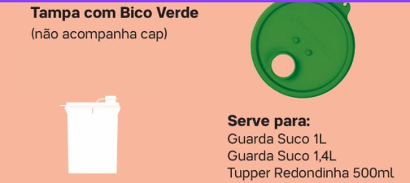 Imagem de Tampa para Guarda Suco Com Bico (Sem Sobretampa) Tupperware