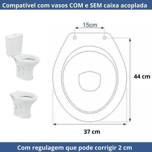 Imagem de Tampa Pra Vaso Sanitário Almofadado Deca Oval 1.6gpf 6.0lpf