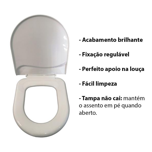 Imagem de Tampa Privada Calypso Polipropileno Resistente Branco