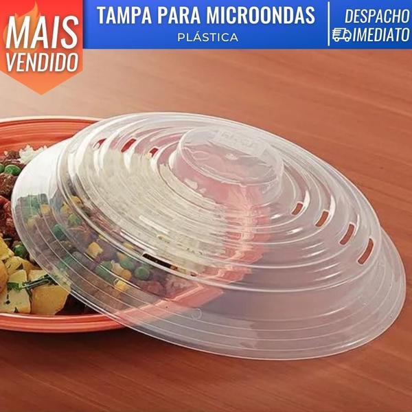 Imagem de Tampa Protetora Alimentos Microondas Prato Cozinha Comida