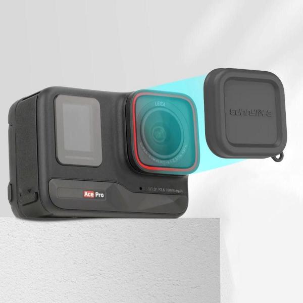 Tampa Protetora De Lente Em Silicone Insta360 Ace E Ace Pro - Sunnylife Imagem de Tampa Protetora De Lente Em Silicone Insta360 Ace E Ace Pro