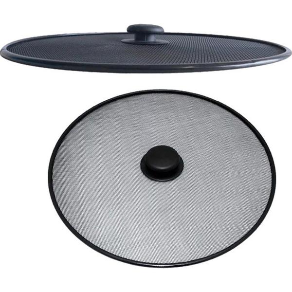 Tampa Protetora Frituras 33cm Com Pegador Casa Cozinha Fogão - CLINK Imagem de Tampa Protetora Frituras 33cm Com Pegador Casa Cozinha Fogão