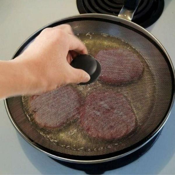 Tampa Protetora Frituras 33cm Com Pegador Casa Cozinha Fogão - CLINK Imagem de Tampa Protetora Frituras 33cm Com Pegador Casa Cozinha Fogão