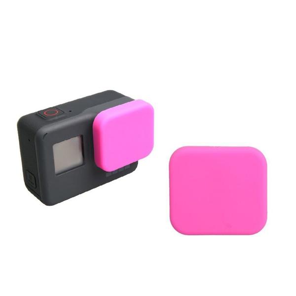 Imagem de Tampa Protetora Lente GoPro Hero 5 6 7 Black e Hero (2018) em Silicone Cor Rosa