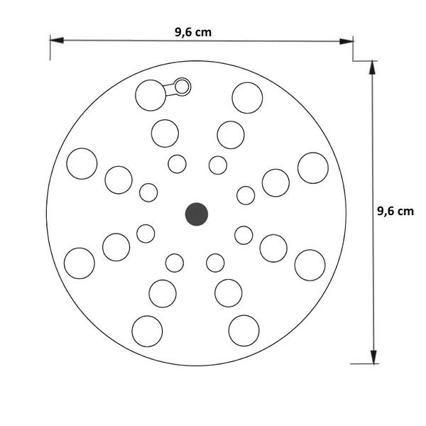 Imagem de Tampa Ralo Grelha Redonda 10x10cm Inox Função  Abre / Fecha