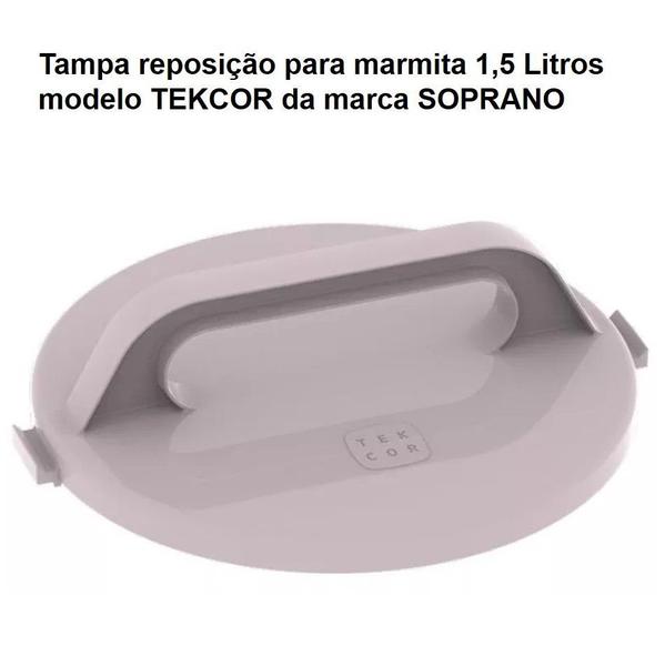 Tampa Reposição Para Marmita Tekcor 1,5 L Marmitex - Soprano Imagem de Tampa Reposição Para Marmita Tekcor 1,5 L Marmitex - Soprano