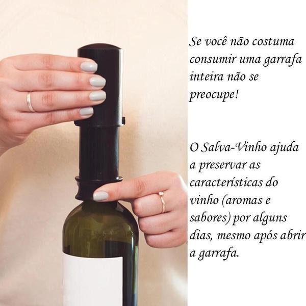 Imagem de Tampa Salva Vinho Pulltex Importada Conserva Vinhos Abertos