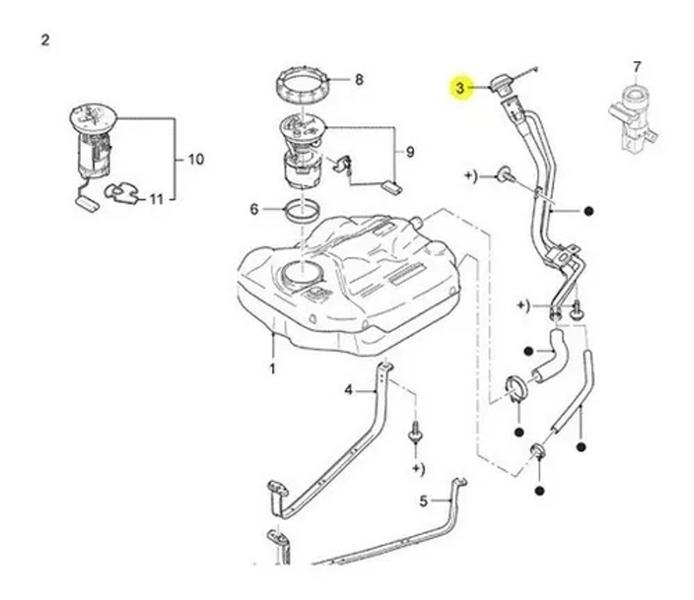 Imagem de Tampa Tanque Combustível Ford Focus 09/13