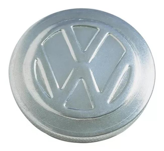 Imagem de Tampa Tanque Combustível Fusca Karmann Ghia Metal C/logo Vw