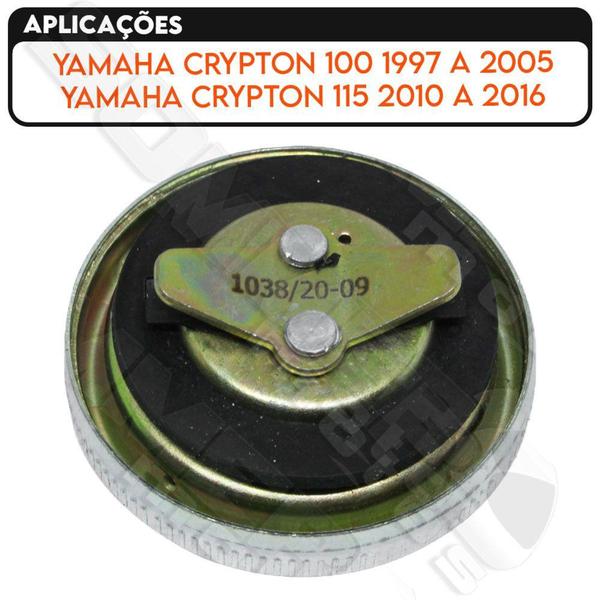 Imagem de Tampa Tanque Combustível Yamaha Crypton 100/ 115 T-Mac