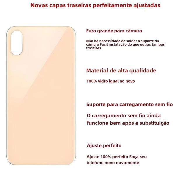 Imagem de Tampa Traseira de Vidro para iPhone 11 (A2221, A2111, A2223) - Peça de Reposição