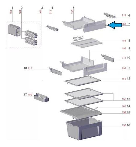 Imagem de Tampa Turbo Freezer Ref. Electrolux Df44 Df44s A14276401