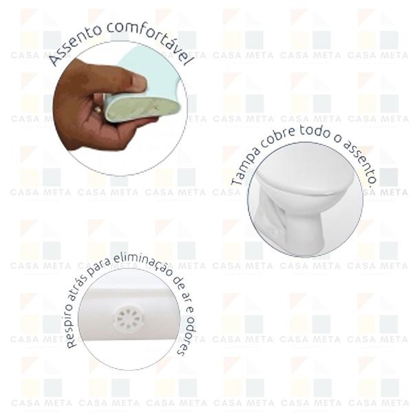 Imagem de Tampa Vaso Sanitário Almofadado Alumasa Branco Premium