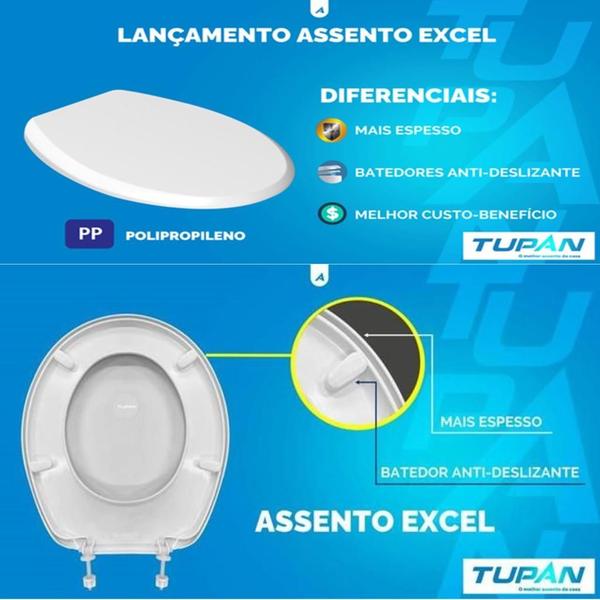 Imagem de Tampa Vaso Sanitário Oval Pp Especial P/ Bacia Deca 6.0 Lpf