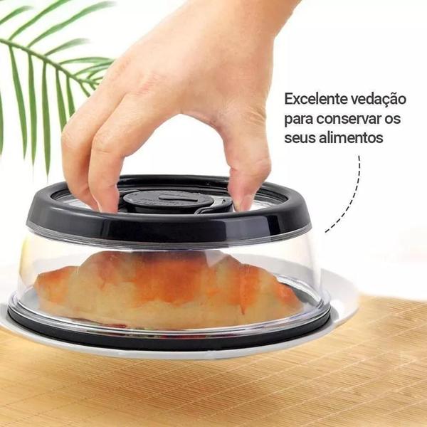 Tampa Vedadora À Vácuo 19cm P/ Alimentos - Clink Imagem de Tampa Vedadora À Vácuo 19cm P/ Alimentos - Clink