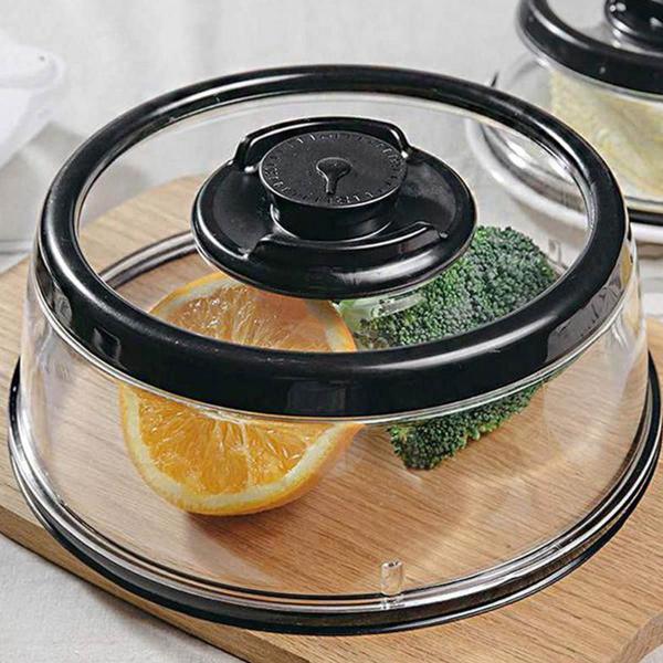 Tampa Vedadora A Vácuo De Alimentos 25Cm Ck4856 - Preta - Clink Imagem de Tampa Vedadora A Vácuo De Alimentos 25Cm Ck4856 - Preta