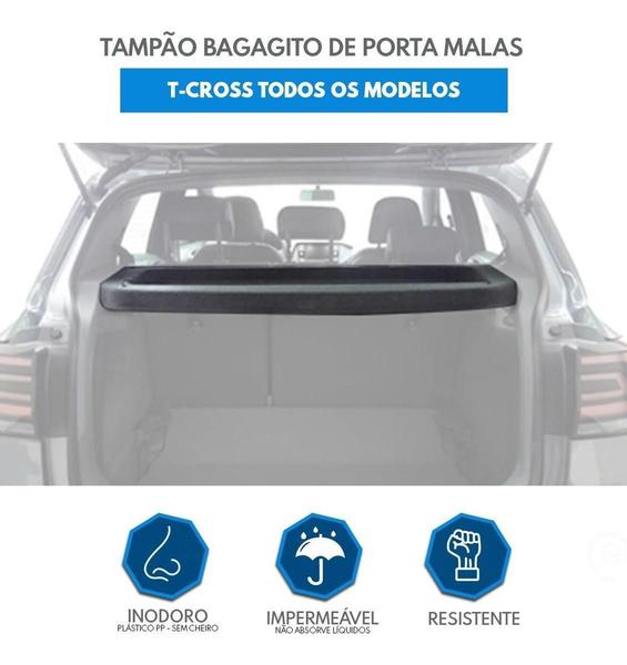 Imagem de Tampão Porta Malas Bagageiro Vw T-Cross Todos Preto