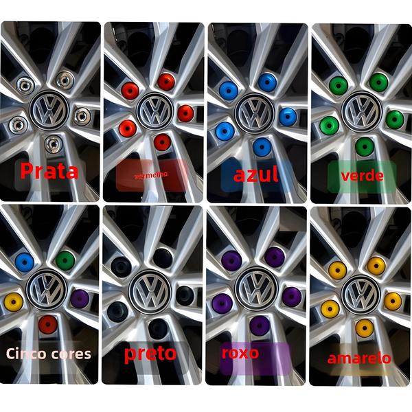 Tampas de Roda VW Golf MK4 17mm (20 Peças) - Parafusos de Porca de Cubo Imagem de Tampas de Roda VW Golf MK4 17mm (20 Peças) - Parafusos de Porca de Cubo