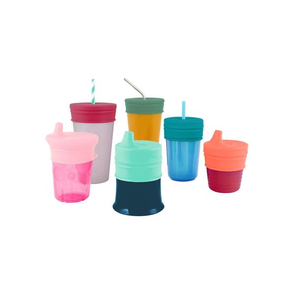 Imagem de Tampas de silicone Sippy Cup Boon Snug para crianças, copos verdes de 3 quilates