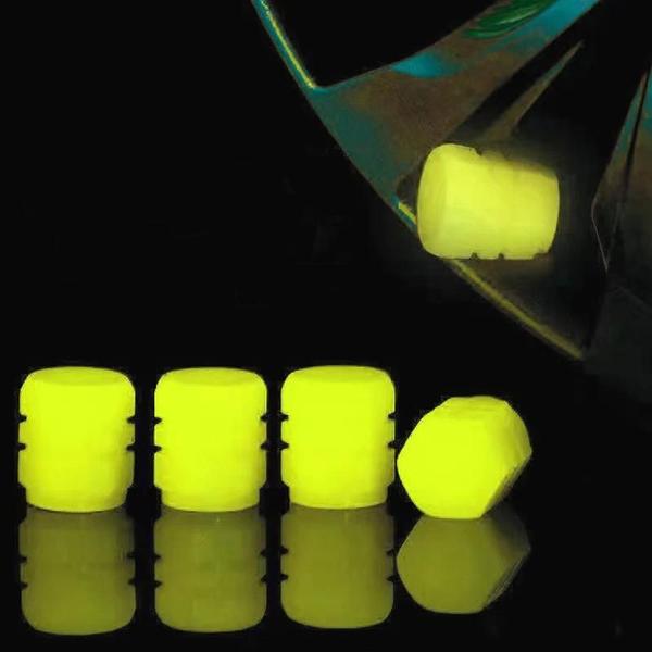 Imagem de Tampas de Válvula Fluorescentes para Carro e Moto - 20 Peças Luminosas