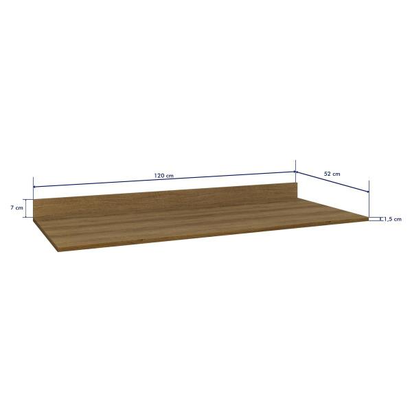 Imagem de Tampo MDP 15mm para Balcão de Cozinha 120cm Multimóveis CR20290