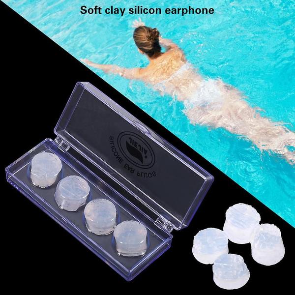 Imagem de Tampões de ouvido de natação Wokex Super Soft Silicone Waterproof 2 Pad