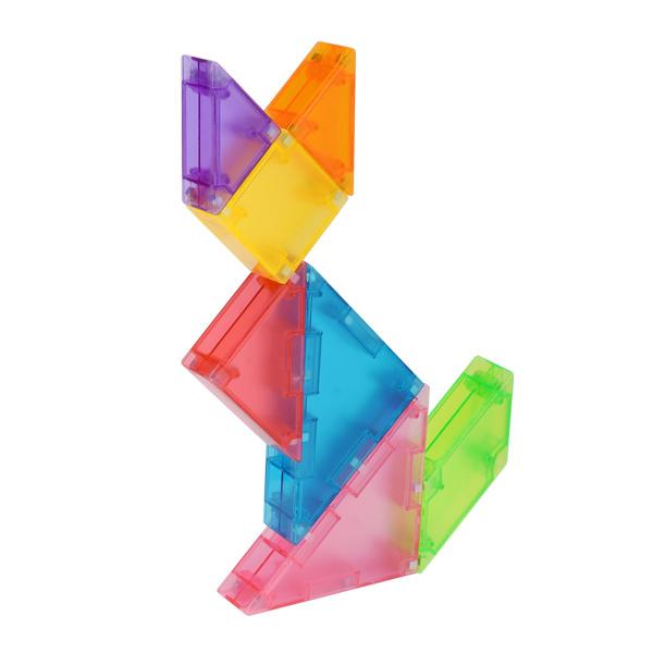 Imagem de Tangram Blocos De Montar Magnético Brinquedo Educativo Infantil Jogo Formas Geometricas Escolar Pedagógico