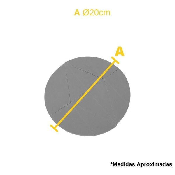 Imagem de Tangram Circular Em Eva Material Pedagógico Didático 10Peças