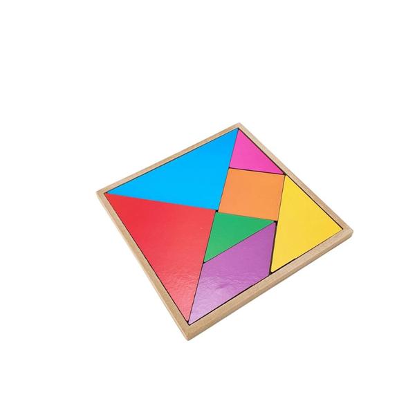 Imagem de Tangram Mdf Brinquedo Educativo Quebra Cabeça Pedagógico