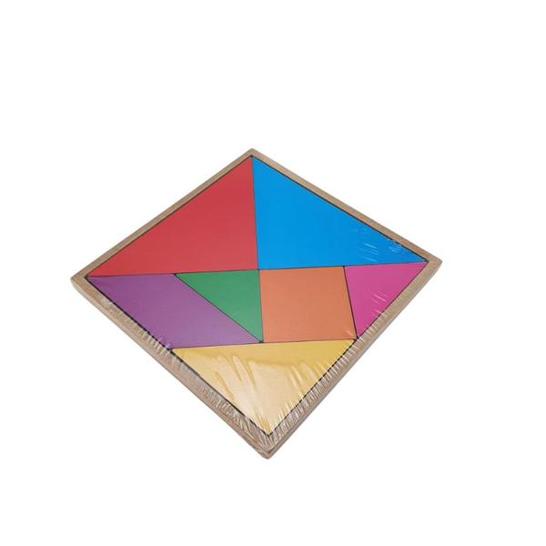 Imagem de Tangram Mdf Brinquedo Educativo Quebra Cabeça Pedagógico