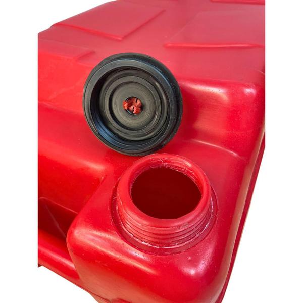 Imagem de Tanque Combustível 30 Litros Vermelho Vertical Pescador +