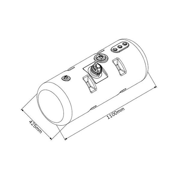 Imagem de Tanque Combustível Mb 1113/1114/1313 - 140 Litros