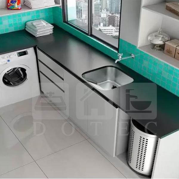 Imagem de Tanque De Aço Inox 40x40x22Cm Acetinado Escovado GhelPlus