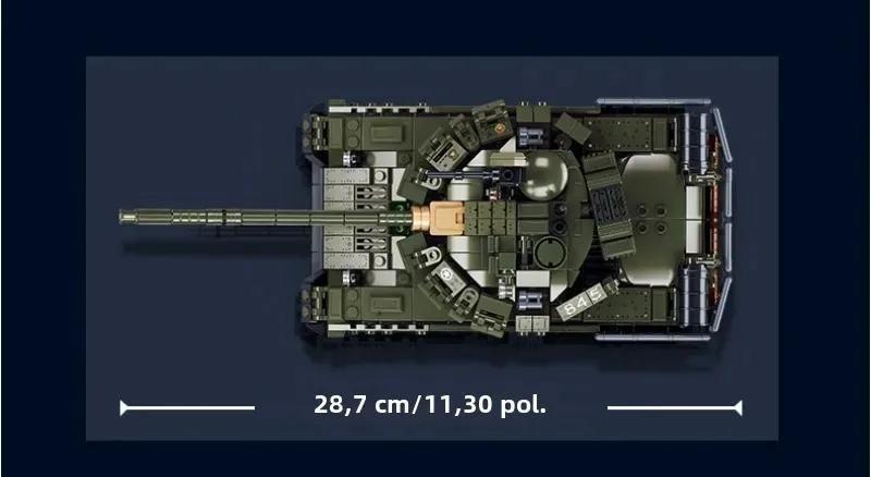 Imagem de Tanque de Batalha T-80BVM - Modelo de Blocos de Construção para Crianças (798 Peças)