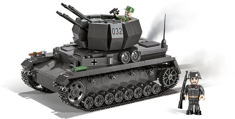 Imagem de Tanque de Guerra Alemão Flakpanzer IV Wirbelwind - Blocos de Montar 590 Peças - World War II - COBI