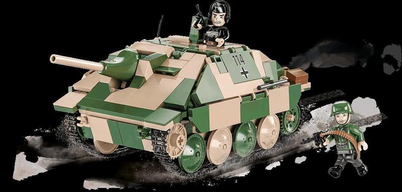 Imagem de Tanque de Guerra Alemão Jagdpanzer 38(t) Hetzer - Blocos de Montar 555 Peças - World War II - COBI