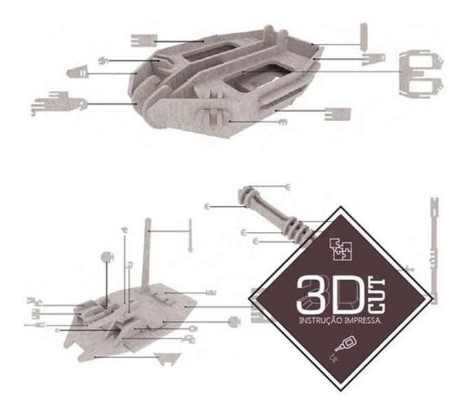 Imagem de Tanque De Guerra. Quebra Cabeça 3d. Miniatura Em Mdf