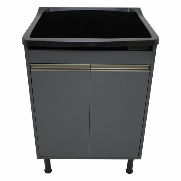 Tanque De Lavanderia Gabinete 100% MDF Com Sifão e Válvula - BELLI MÓVEIS Imagem de Tanque De Lavanderia Gabinete 100% MDF Com Sifão e Válvula