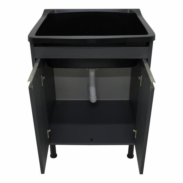 Tanque De Lavanderia Gabinete 100% MDF Com Sifão e Válvula - BELLI MÓVEIS Imagem de Tanque De Lavanderia Gabinete 100% MDF Com Sifão e Válvula