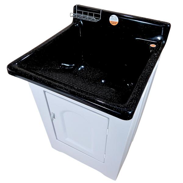 Tanque De Lavar Roupa em Fibra 40L Com Gabinete ABS Incluso Torneira de Mesa - Stilofibras Imagem de Tanque De Lavar Roupa em Fibra 40L Com Gabinete ABS Incluso Torneira de Mesa
