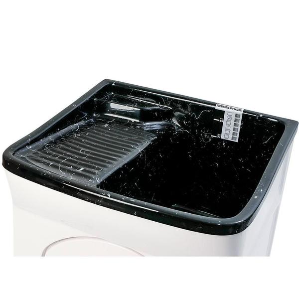 Tanque de Lavar Roupas 45 Litros Fiberblu Fibertanque com Esfregadeira Lateral Branco Imagem de Tanque de Lavar Roupas 45 Litros Fiberblu Fibertanque com Esfregadeira Lateral Branco