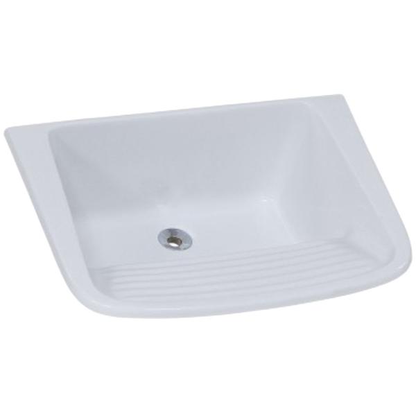 Tanque de Mármore Sintético Simples N com 60x46cm Gelo - 507309 - A.J.RORATO Imagem de Tanque de Mármore Sintético Simples N com 60x46cm Gelo - 507309 - A.J.RORATO