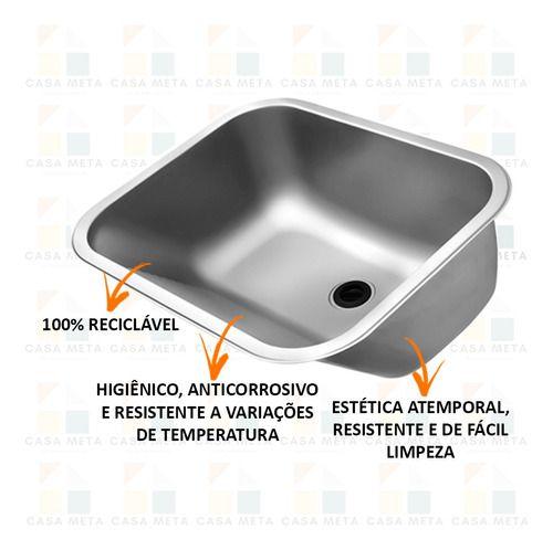 Imagem de Tanque Docol  Monobloco Sem Espelho Polido 55x45x23 32 Lt