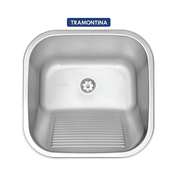 Imagem de Tanque Inox 304 Tramontina Hera 40x40x22 Acetinado