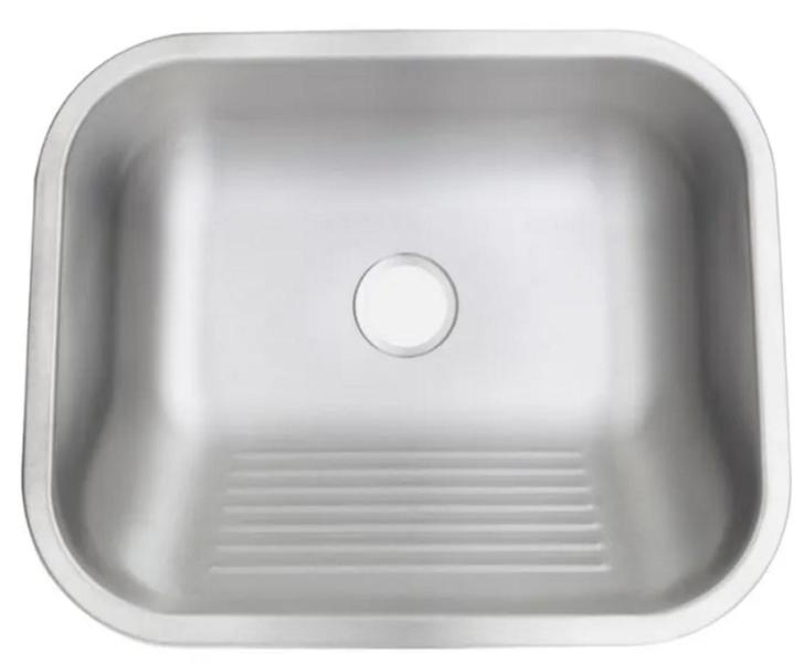 Imagem de Tanque inox 40x40x22cm (AÇO 304) Acetinado com válvula-Tecnocuba