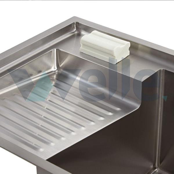 Imagem de Tanque Inox 70x46x30cm Lavanderia Welle