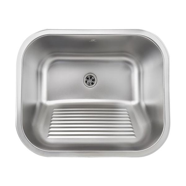 Tanque Lavanderia 55 X 45 Com Válvula Aço Inox 201 Tubrax